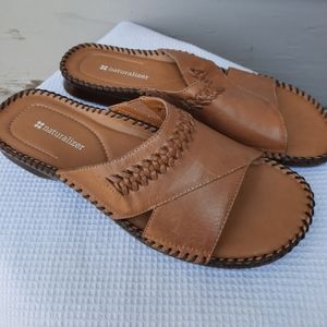 Naturalizer Women's Leather Upper Sandals 8 1/5 M